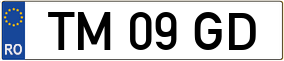 Trailer License Plate